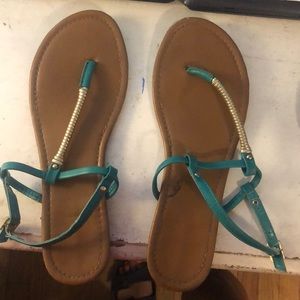 Teal Sandals